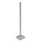 Azar Displays 4-Channel Sky Tower Metal Pole and Base. Overall Height: 75.625" 300260-SLV - alternate 1